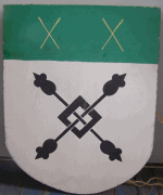 Device: Argent, in sartire four mice tergiant, tails to center, sable, on a chief vert two pairs of needles in saltire, Or.

passed July 20, 1992 in Trimaris