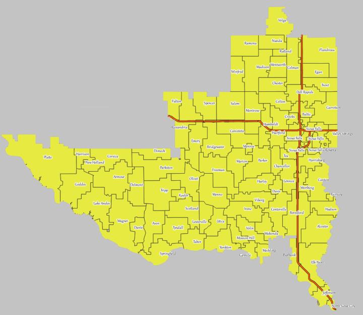 Shire of Border Downs Territory Map