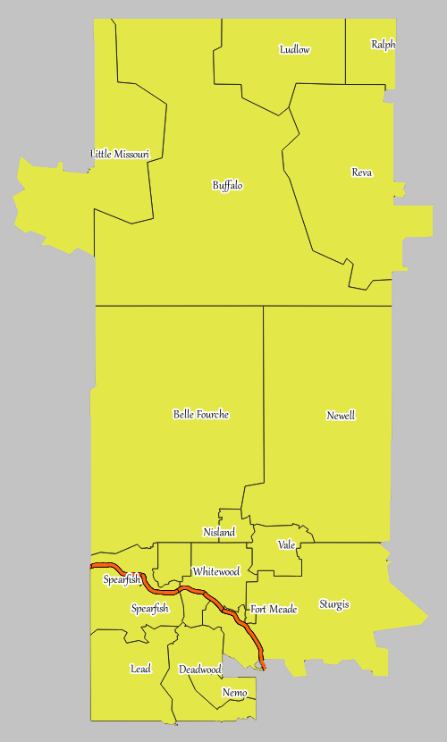 Shire of Noiregarde (inactive) Territory Map