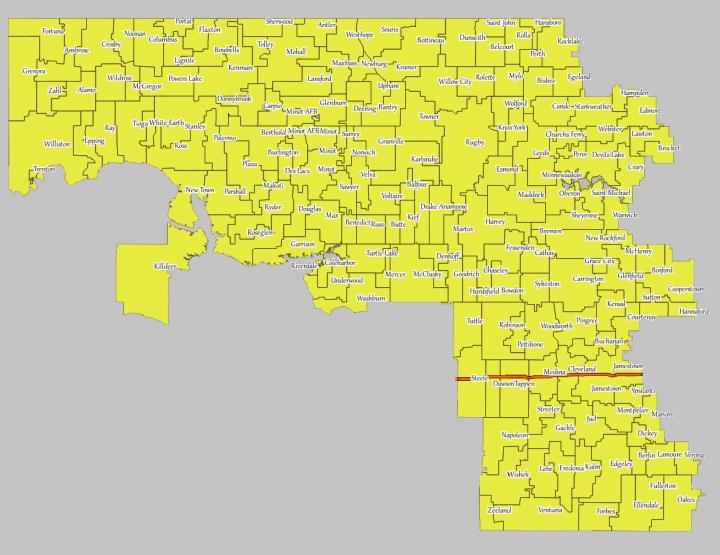 Shire of Midewinde Territory Map