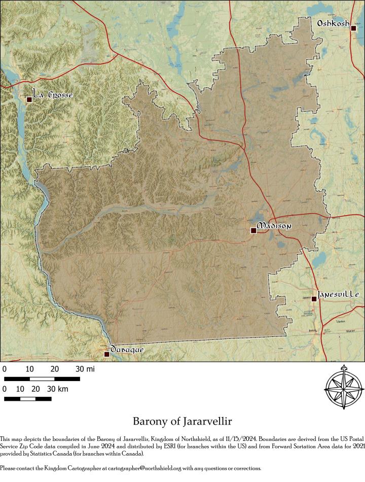 Barony of Jararvellir Territory Map