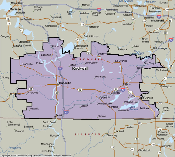 Shire of Rockwall (Disbanded) Territory Map