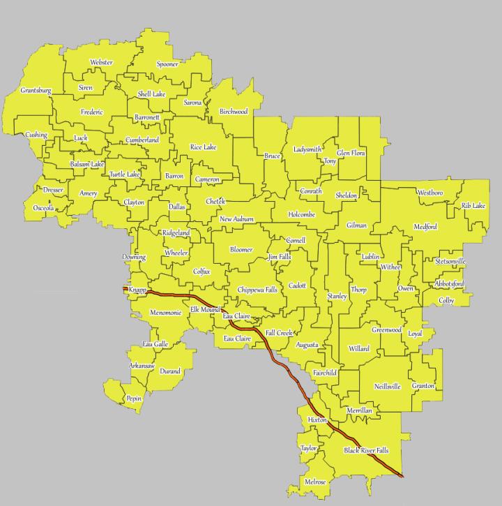 Shire of Shattered Oak (Inactive) Territory Map