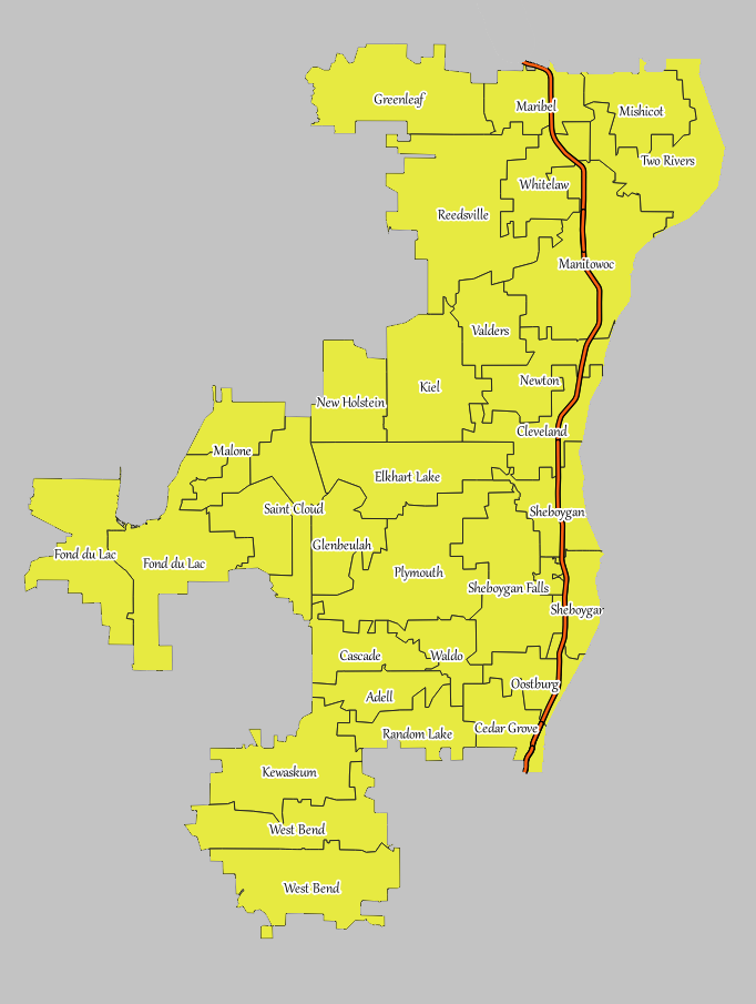 Shire of Turm an dem See Territory Map