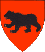 Device: Gules, a bear passant sable.