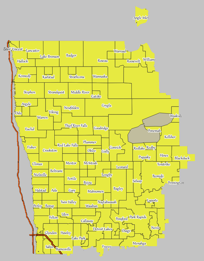 Shire of Orlova Dolina (inactive) Territory Map