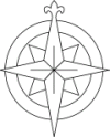 Kingdom Graphics - Blazon: Compass Rose line art (see Populace Badge for proper usage)<p>
<a href="/Resources/graphics/compassrose.jpg" target="new">Click here for a larger version</a>