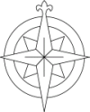 Kingdom Graphics - Blazon: Compass Rose line art (see Populace Badge for proper usage)<p>
<a href="/Resources/graphics/compassrose.jpg" target="new">Click here for a larger version</a>