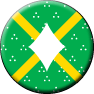 Saltire, Order of the - Blazon: Vert estencely argent, a saltire Or surmounted by a lozenge ployé argent