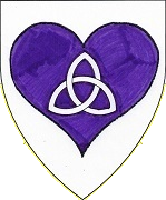 Device: Argent, on a heart purpure a triquetra argent 

7/31/2021